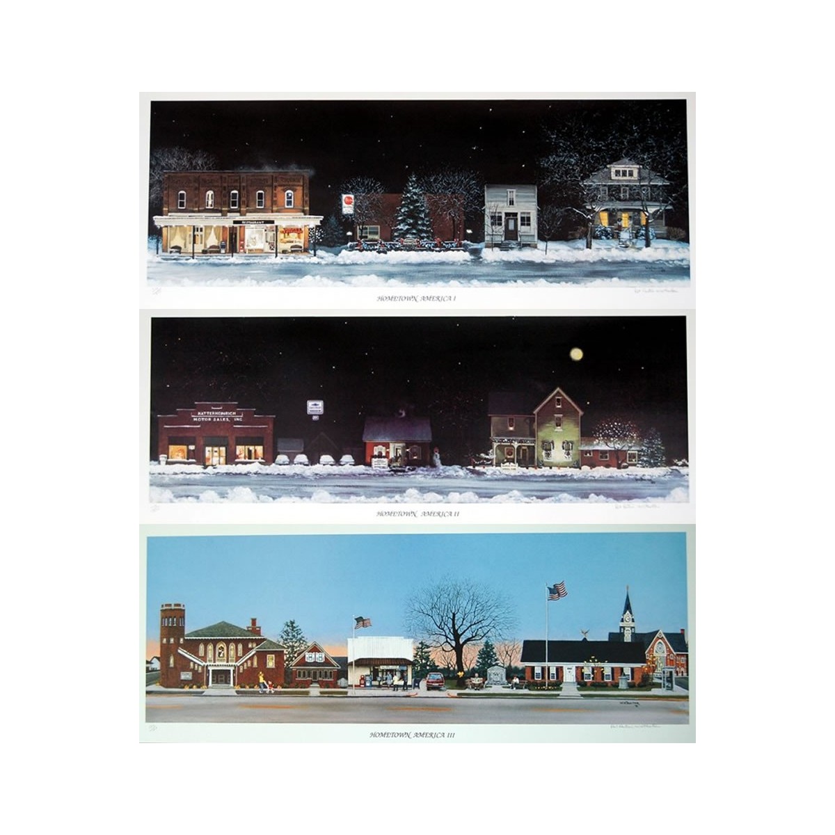 Hometown America (Set of 3 Prints)