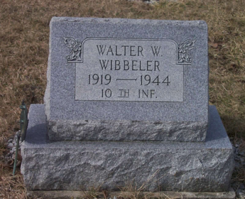 Walter William Wibbeler - Tomb Stone