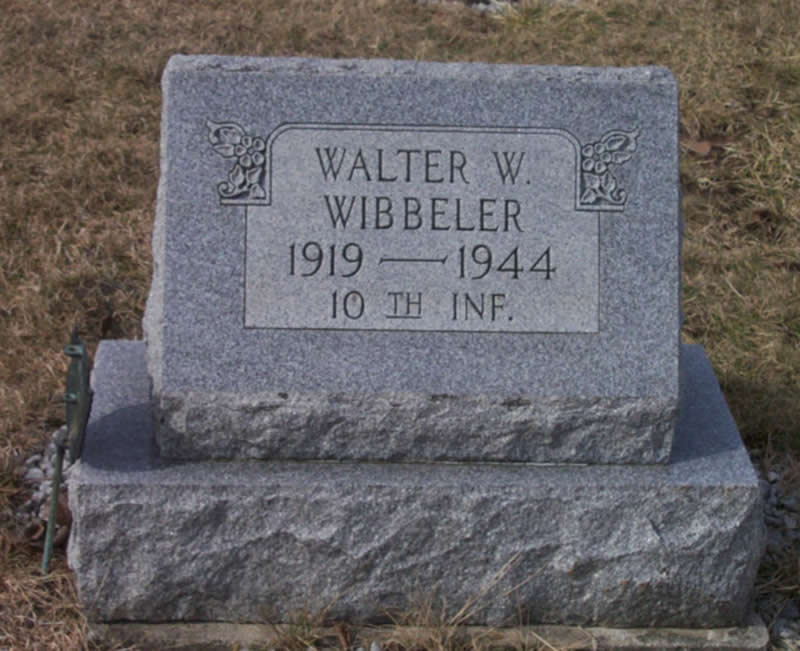 Walter William Wibbeler - Tomb Stone